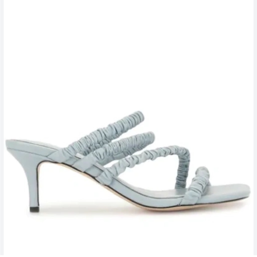 Mara & Mine Theresa Heeled Sandals Blue | Size 7 New With Box 60155-9 Luxury